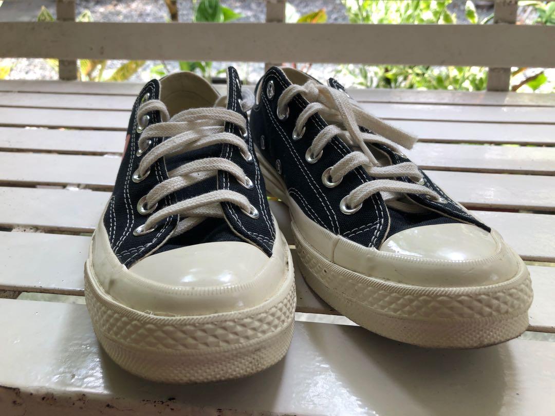 Black converse edition half heart chuck 70 sneakers deals