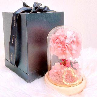 Customize 🍀 Wishing Tree 🍀 Mother Day Anniversary Birthday Eternal  Preserved Flower Bouquet Graduation Monthsary Glass Dome Globe LED Fairy light Courier Rainbow Roses Hydrangea Baby Breath Personalize