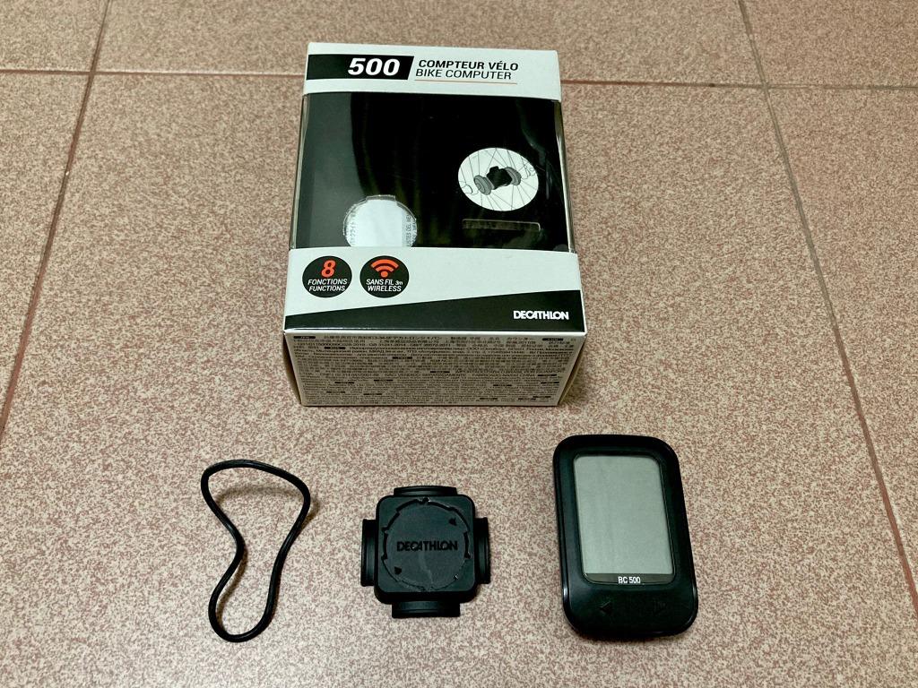 Decathlon 500 Wireless Cyclometer Black Sports Equipment Bicycles Parts Parts Accessories on Carousell
