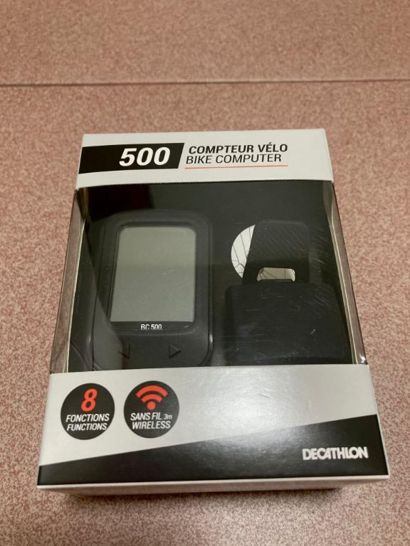 Decathlon 500 Wireless Cyclometer Black Sports Equipment Bicycles Parts Parts Accessories on Carousell