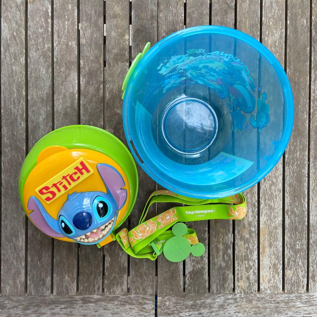 Disney Popcorn Bucket Stitch, Hobbies & Toys, Toys & Games on Carousell