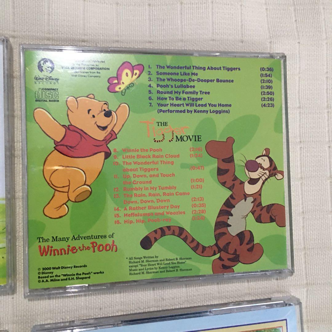 Disney Winnie the Pooh Classic CDs Bundle, Hobbies & Toys, Music & Media, CDs & DVDs on Carousell