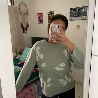Etcetera sweater knitwear sage green