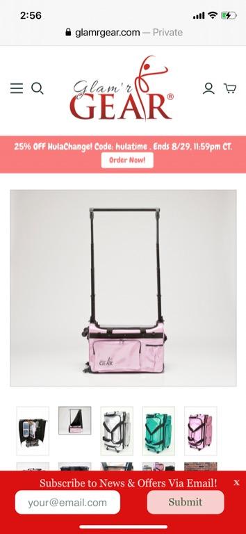 Dance bag changing station hot sale