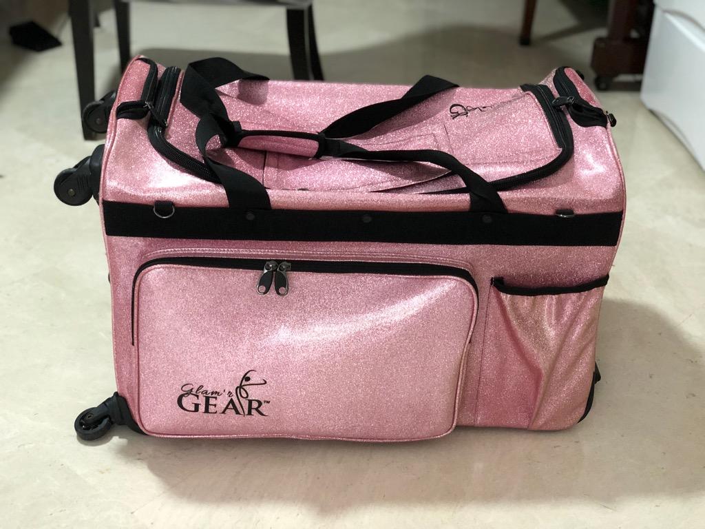 Dance bag with changing station on sale