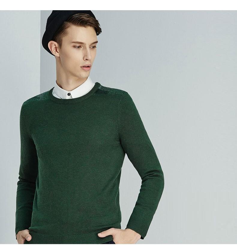 Dark green sweater mens outfit shop