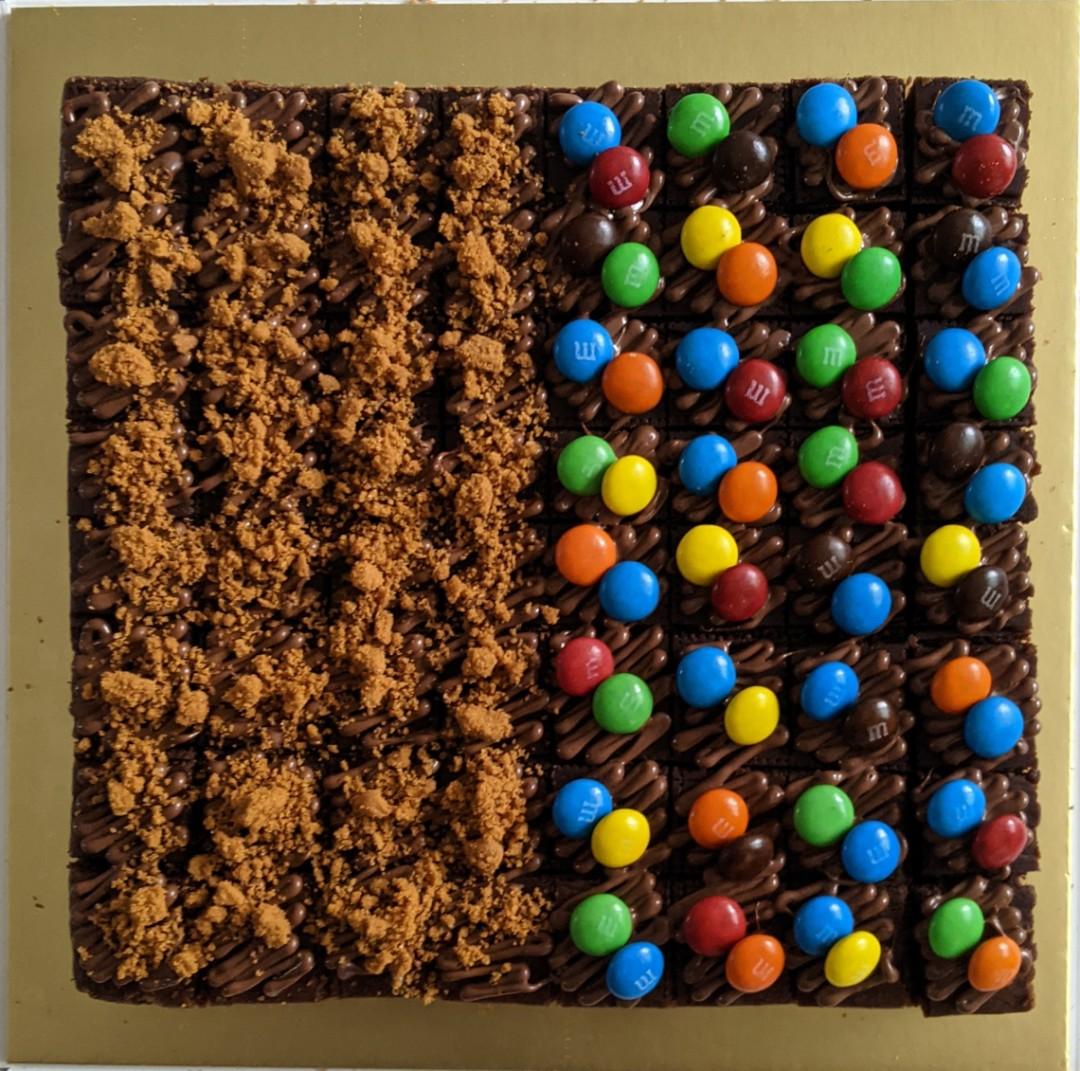 Halal brownies with assorted toppings, Food & Drinks, Homemade Bakes on
