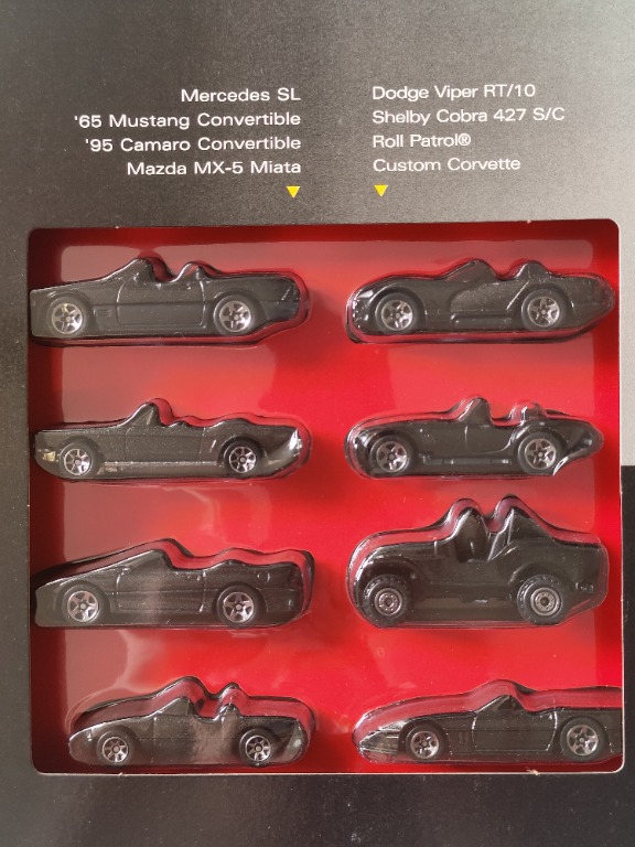 Hot Wheels Black Convertible Box Set (1995 Target Special Edition Set