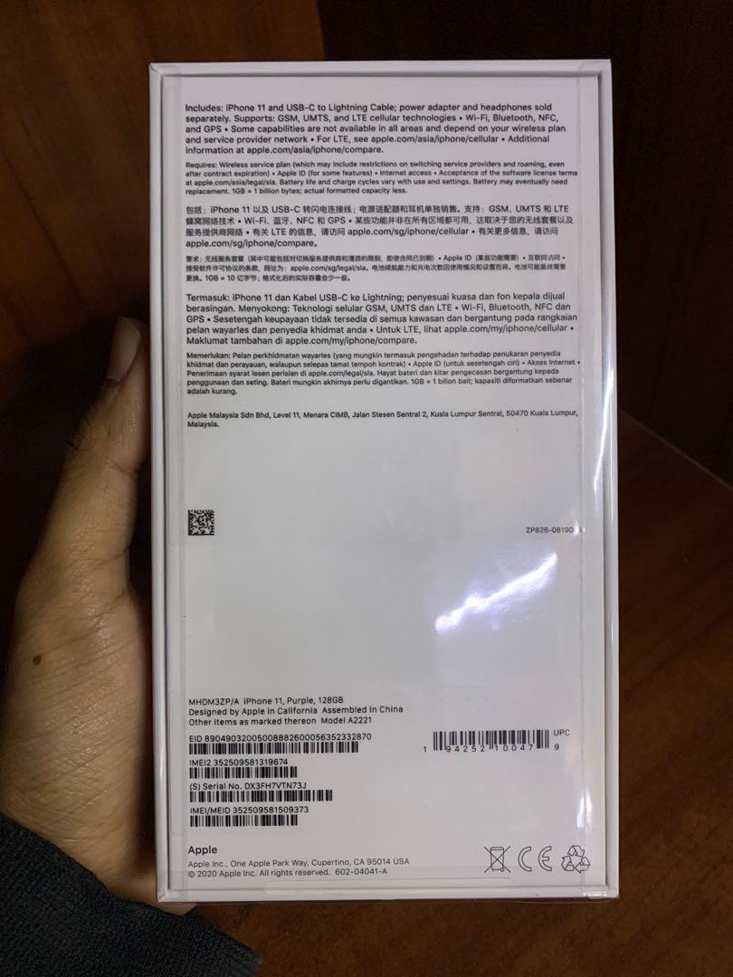 Iphone 11 128gb Brand New In Box Mobile Phones Tablets Iphone Iphone 11 Series On Carousell