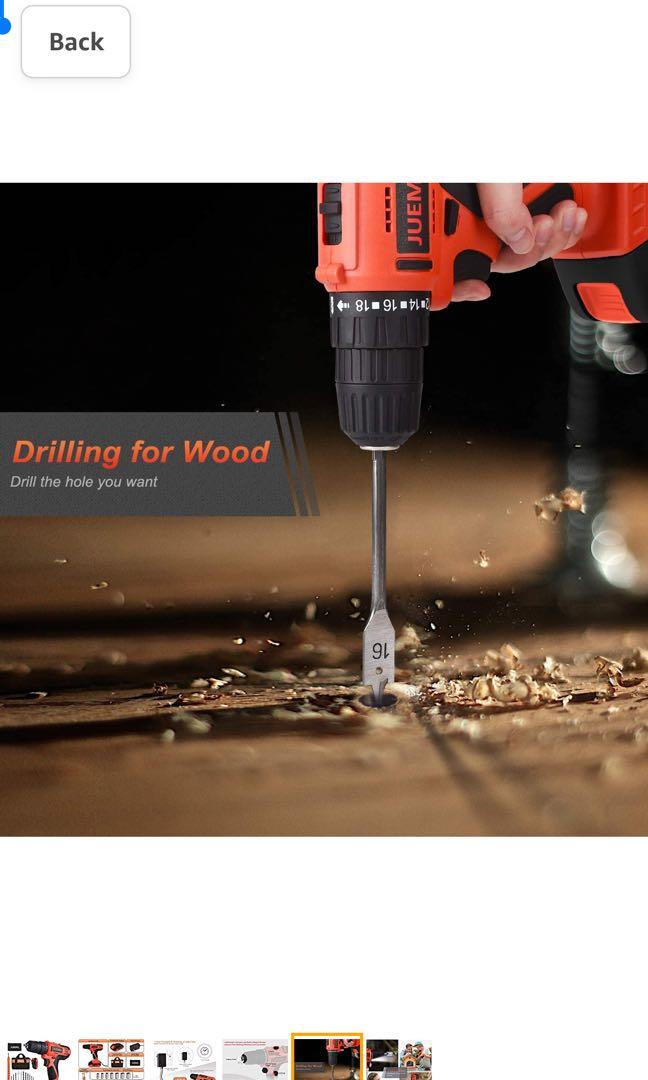 Juemel 20v dual battery cordless drill Furniture Home Living Home Improvement Organisation Home Improvement Tools Accessories on Carousell