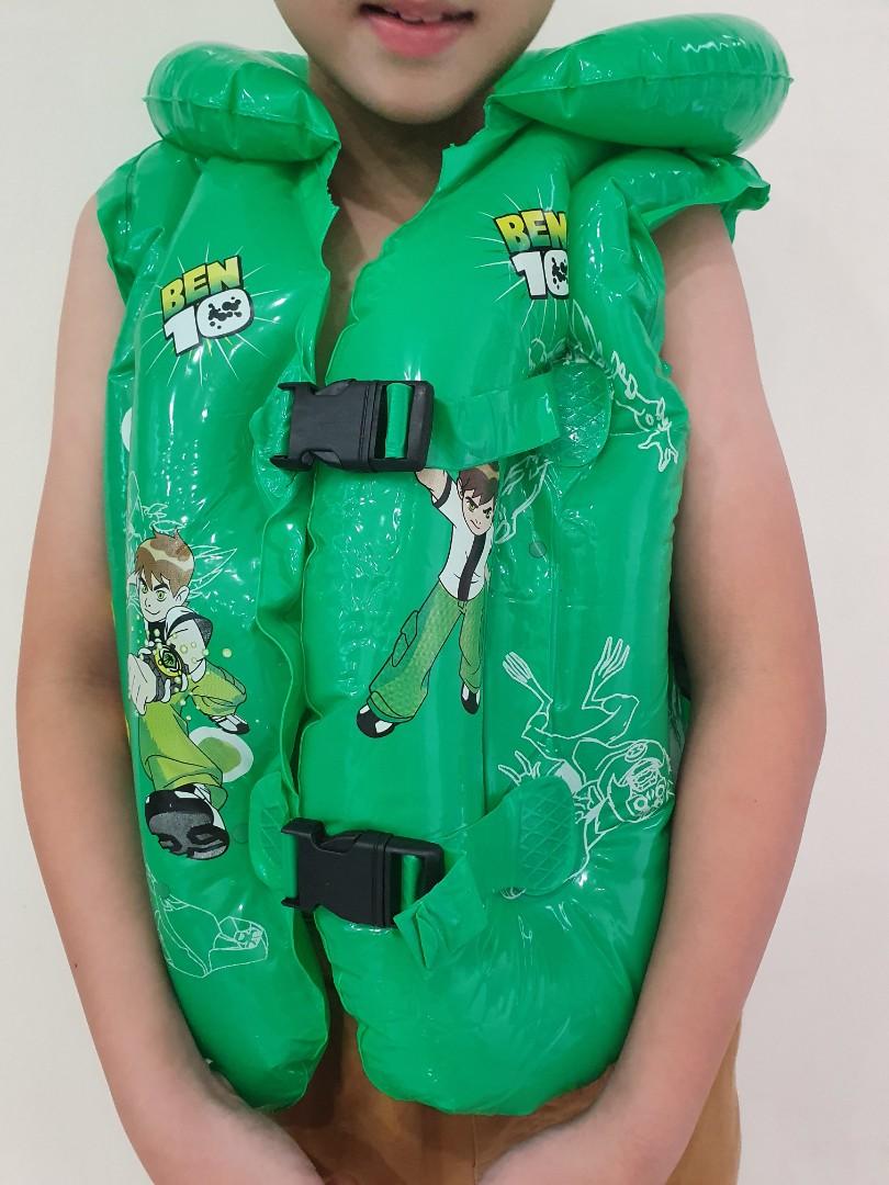 Kids Safety Swim Vest Inflatable Life Jacket, Sports Equipment, Sports