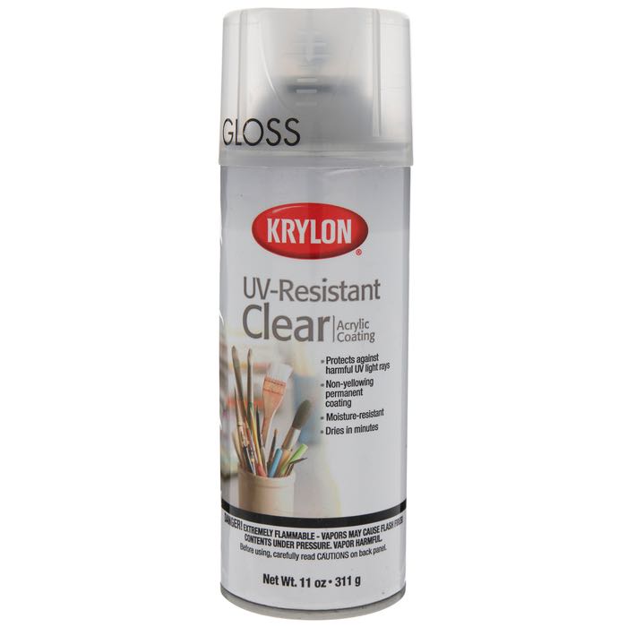 Krylon Gloss UV Resistant Acrylic Coating Spray, Hobbies & Toys