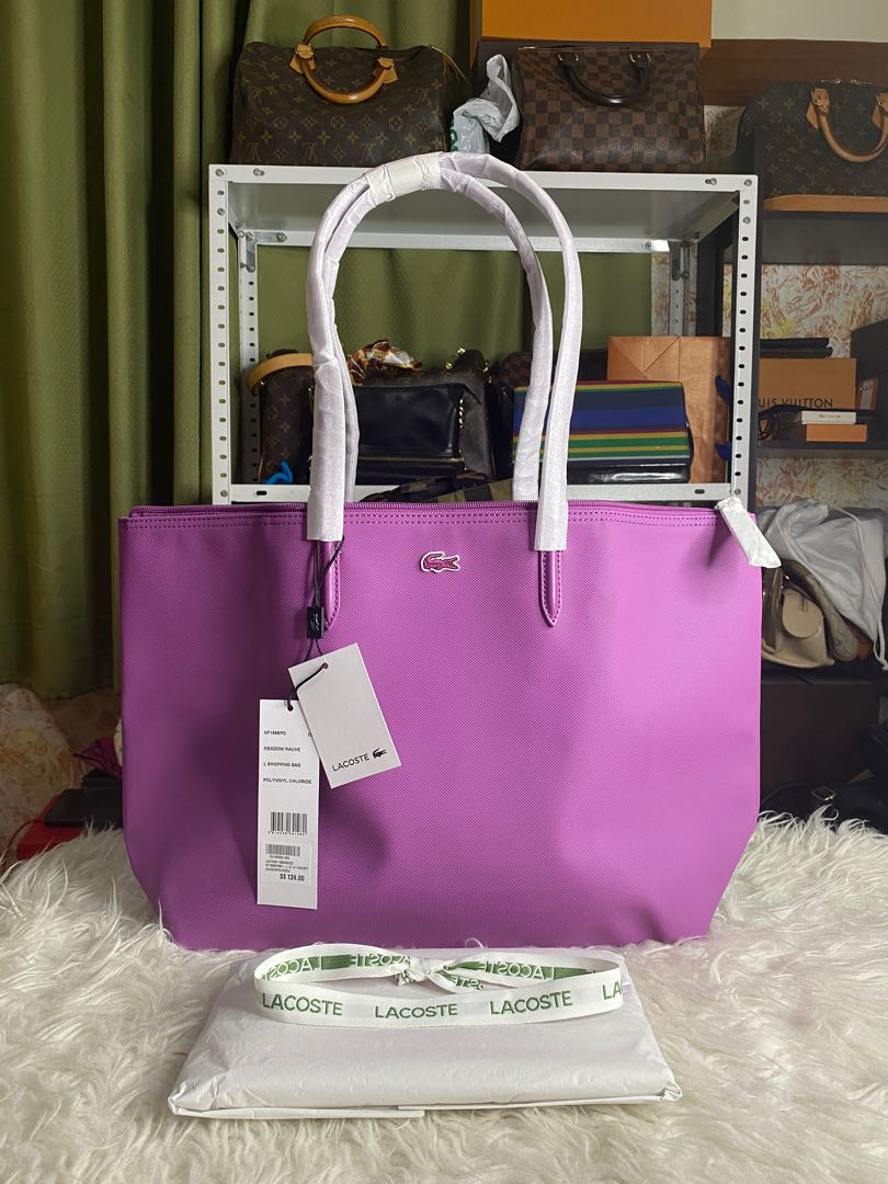 Lacoste purple bag deals
