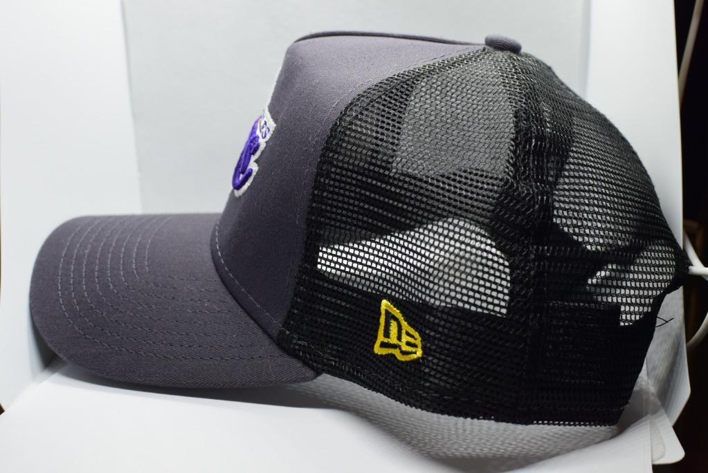 NEW ERA 9FORTY A-FRAME LOS ANGELES LAKERS HOME FIELD GREY CAP – FAM