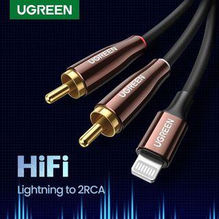 Ugreen Lightning to 2 RCA Audio Cable