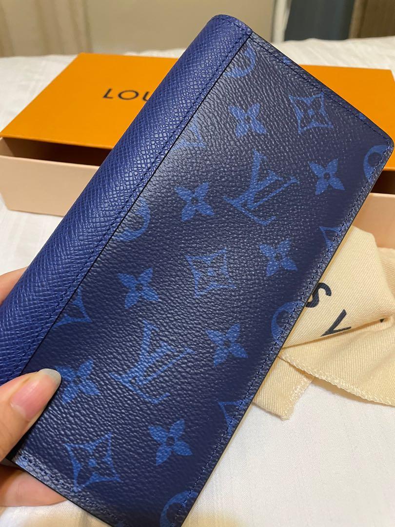 Louis Vuitton Blue Long Wallet, Luxury, Bags & Wallets on Carousell