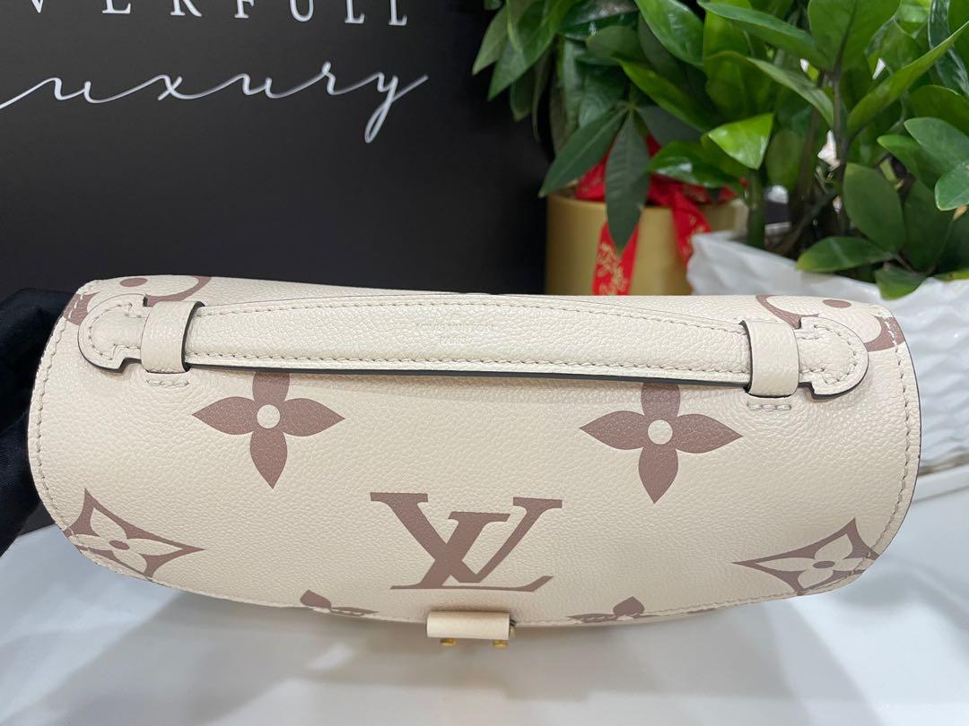 Louis Vuitton Creme Bois De Rose Empreinte Monogram Pochette Metis Bag