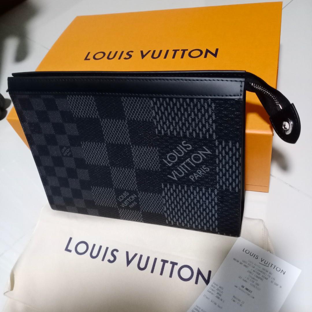 2023-LV Men Pouch (Louis Vuitton Pochette Voyage N60444, Luxury, Bags &  Wallets on Carousell