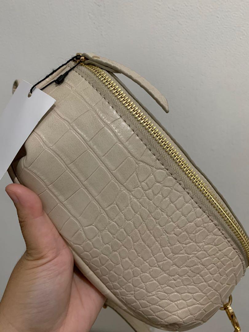 MANGO Croc Effect Belt Bag