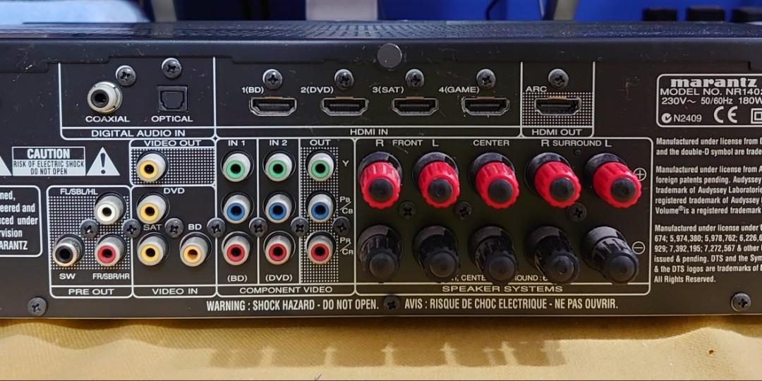 Marantz AV Receiver NR1402, Audio, Soundbars, Speakers & Amplifiers on