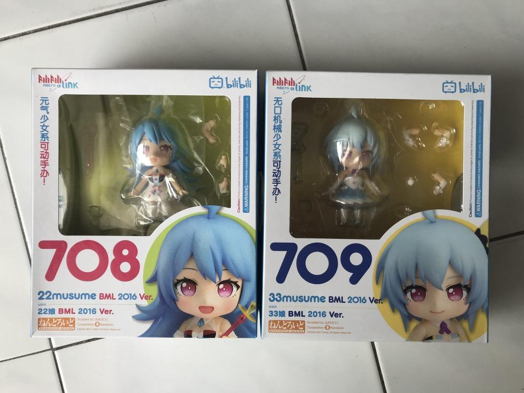 (MERDEKA SALES) Nendoroid 708 bilibili 22: BML 2016 Ver. & Nendoroid 709  bilibili 33: BML 2016 Ver.