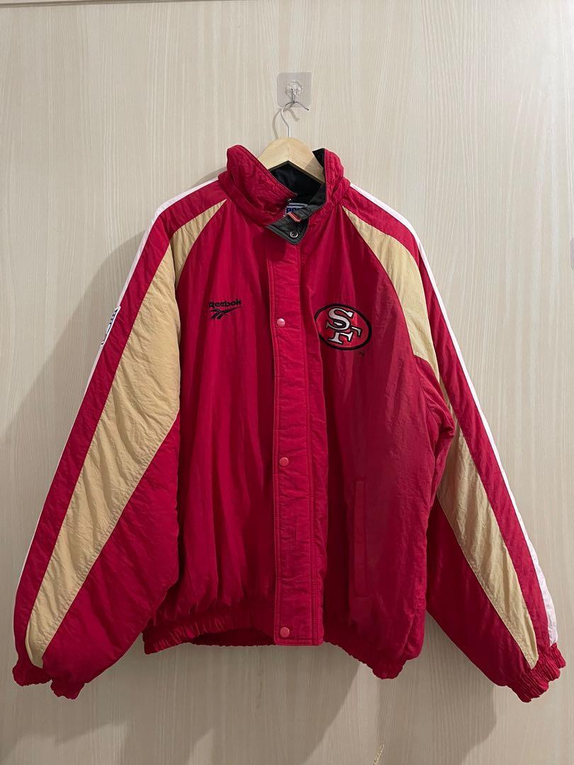 1996 SAN FRANCISCO 49ERS REEBOK WINBREAKER JACKET XXL