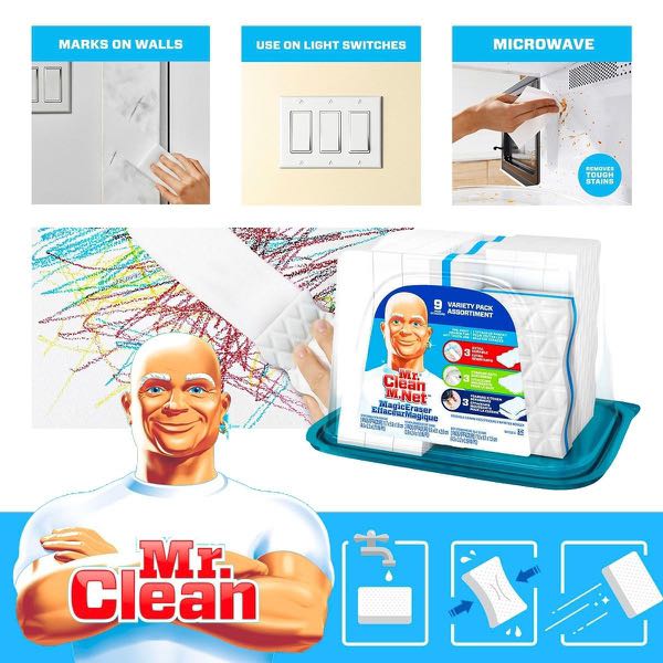 Mr Clean Magic Eraser 清潔先生神奇清潔海綿 9件 預購 Carousell Mr Clean Magic Eraser 清潔先生神奇清潔海綿 9件 預購 Carousell