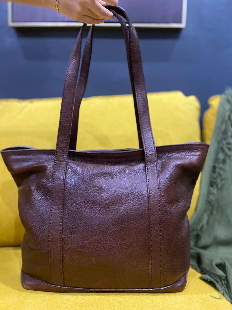 Mulberry leather clearance tote bag