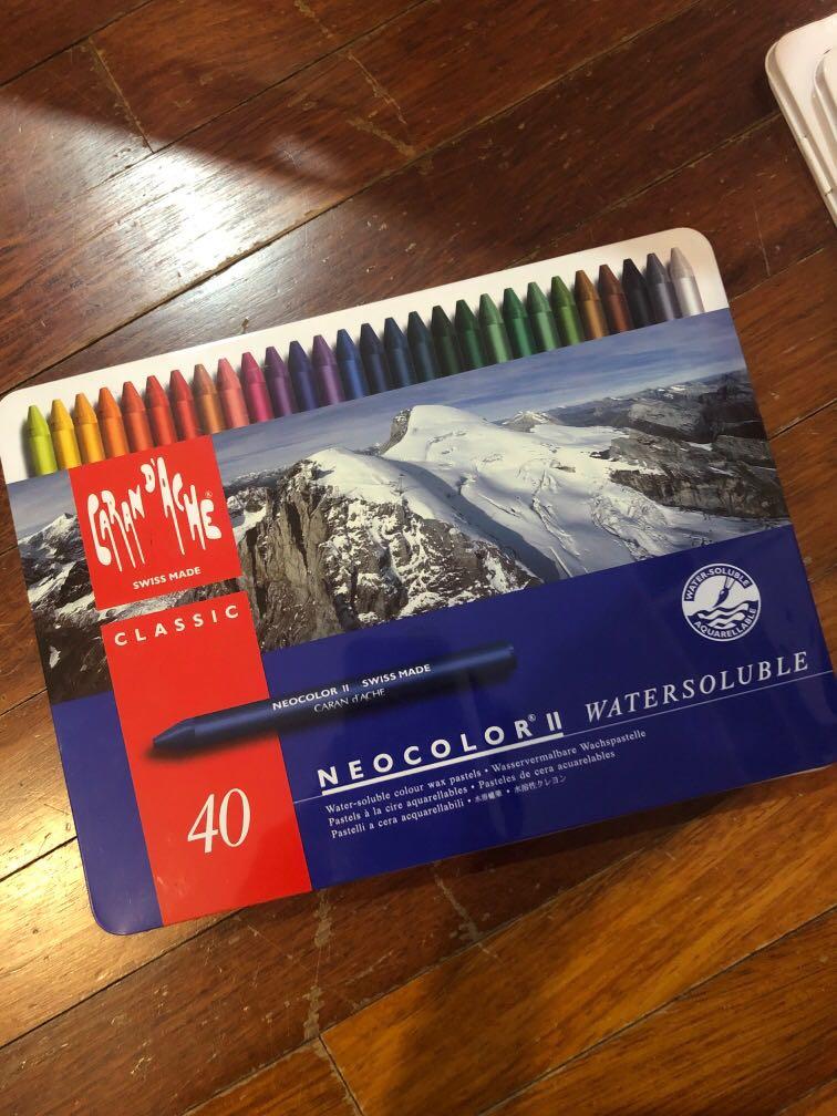 Neocolor II watersoluble crayon 40 colors, Hobbies & Toys, Stationery &  Craft, Stationery & School Supplies on Carousell