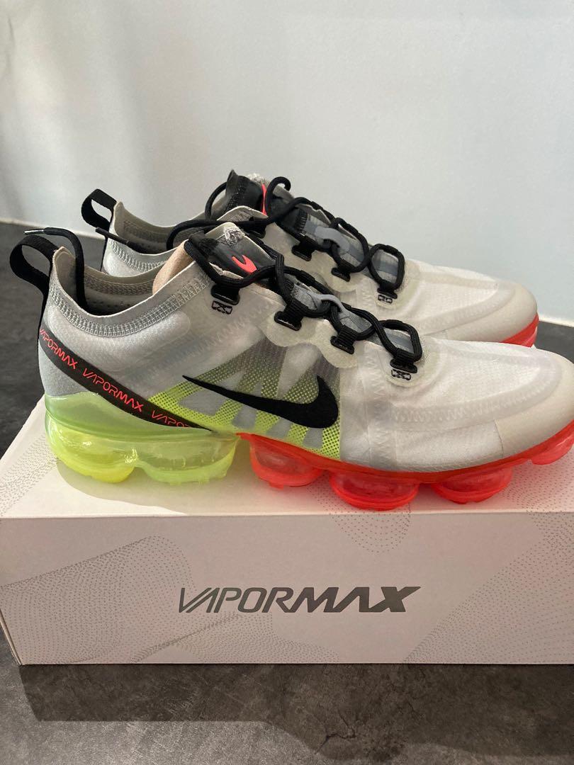 Air vapormax 2019 pure platinum/ black-volt-bright crimson clearance