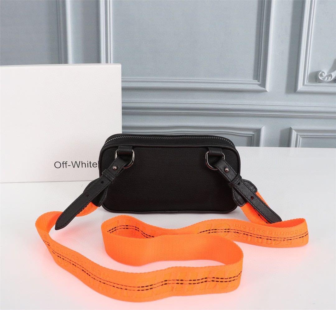 Off White Crossbody Camera Bag