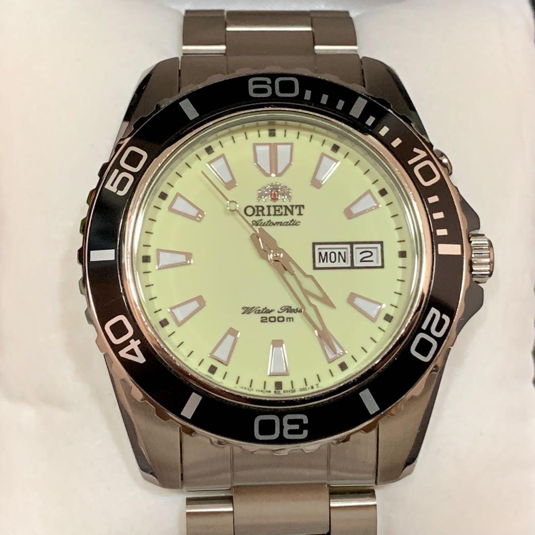 Orient Rare Mako XL Full Lume Dial Automatic Men Diver Watch Full Set