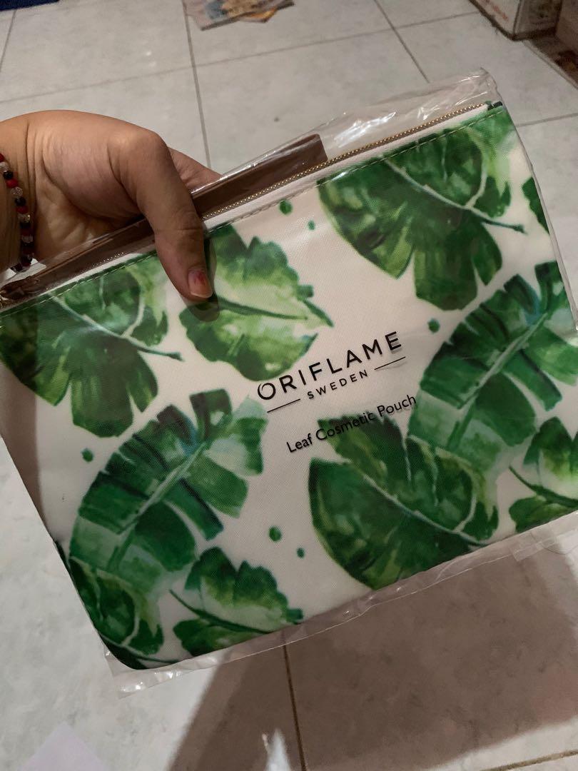 leaf cosmetic pouch oriflame