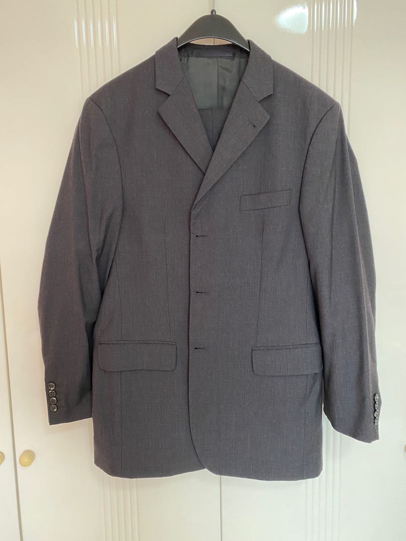 Paolo Negrato Dark Grey Classic Italian Suit, Men's Fashion, Tops ...