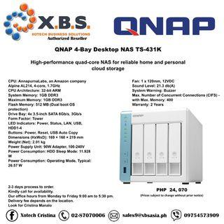 QNAP 4-Bay Desktop NAS TS-431K