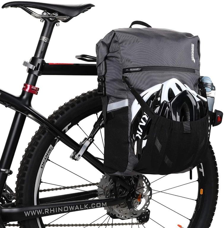 Rhinowalk Bike Bag Waterproof Pannier Backpack Convertible – 2 In 1