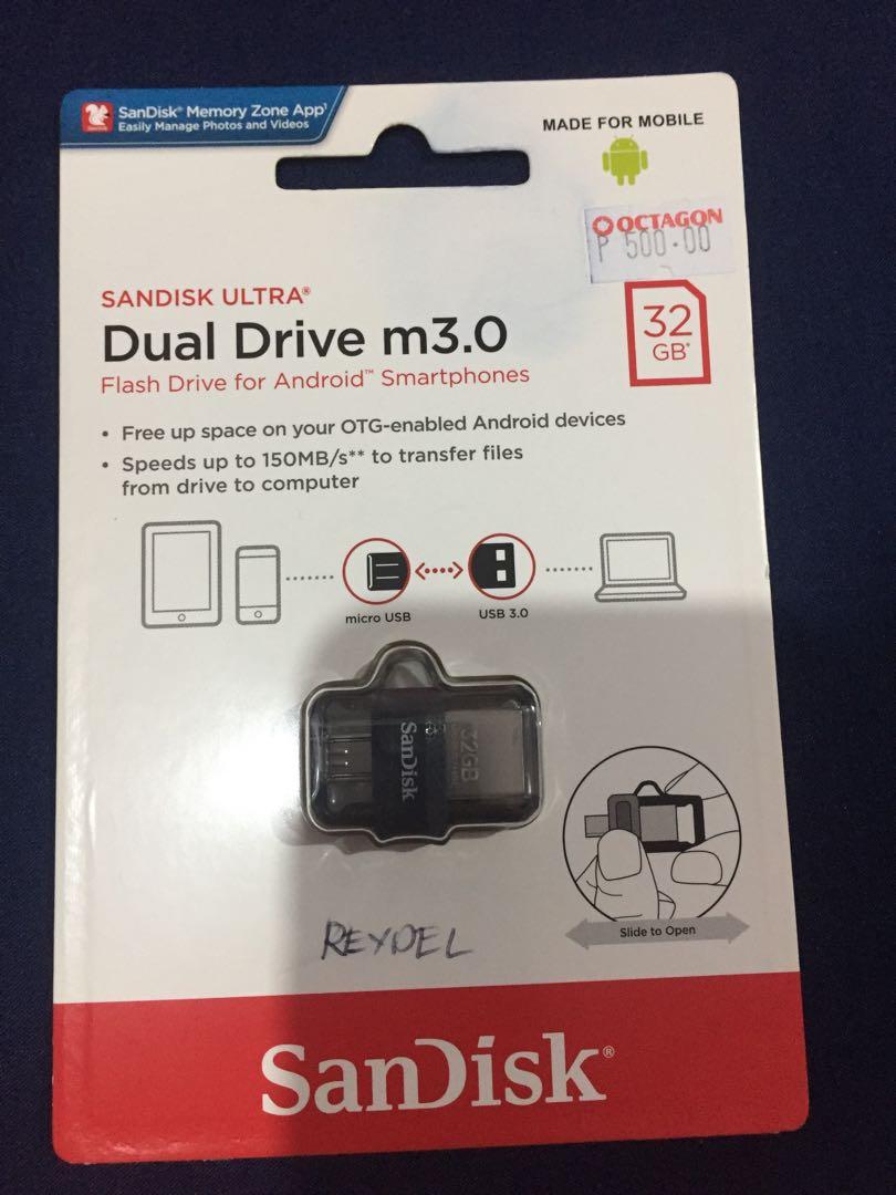 Sandisk otg 32gb (Category: Memory & SD Cards) located in Taguig. Submitted by Little_Lady (Listing ID 1110828297, Image 1). Description: Rfs: nadoble ang bili Brandnew sealed pa.. Micro usb Payment thru gcash Can ship via shopee check out for cheaper sf .