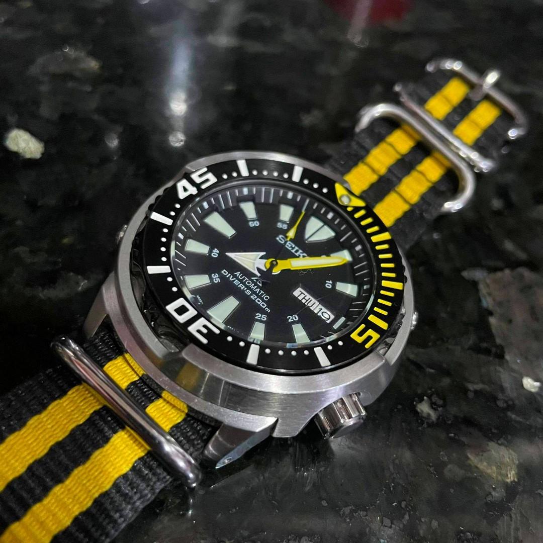 Seiko Yellow Fin Baby Tuna SRP639K1 Men s Fashion Watches