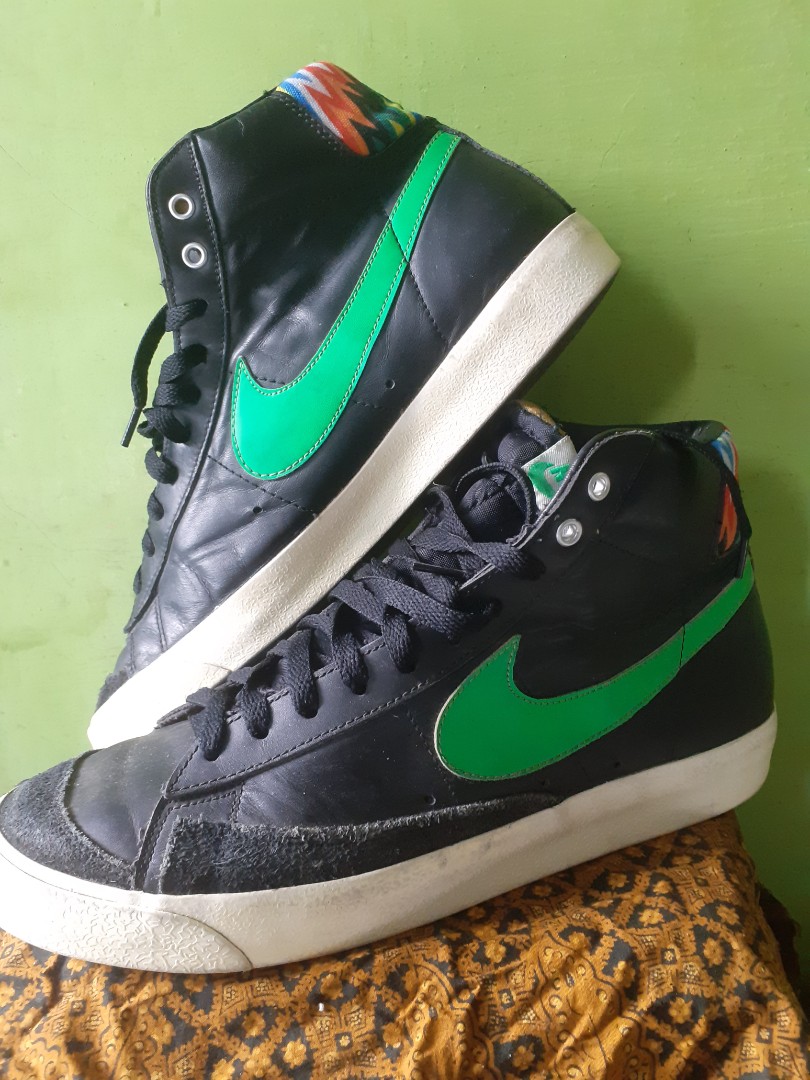nike dark green blazers
