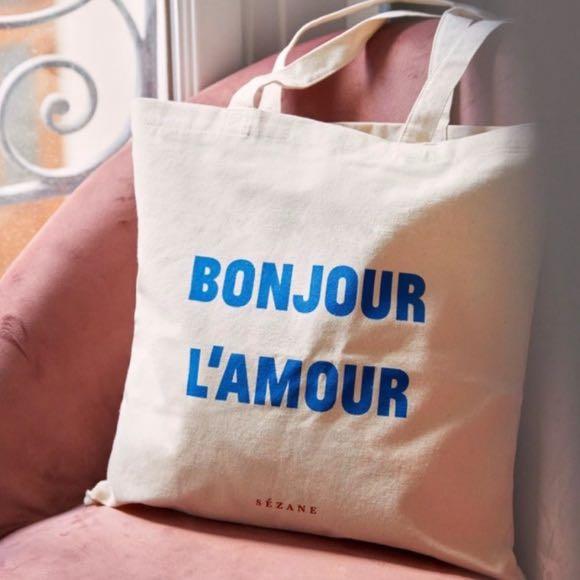 sezane canvas tote