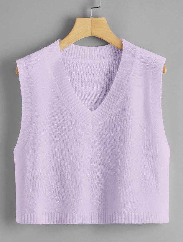 Shein Purple Sweater Vest