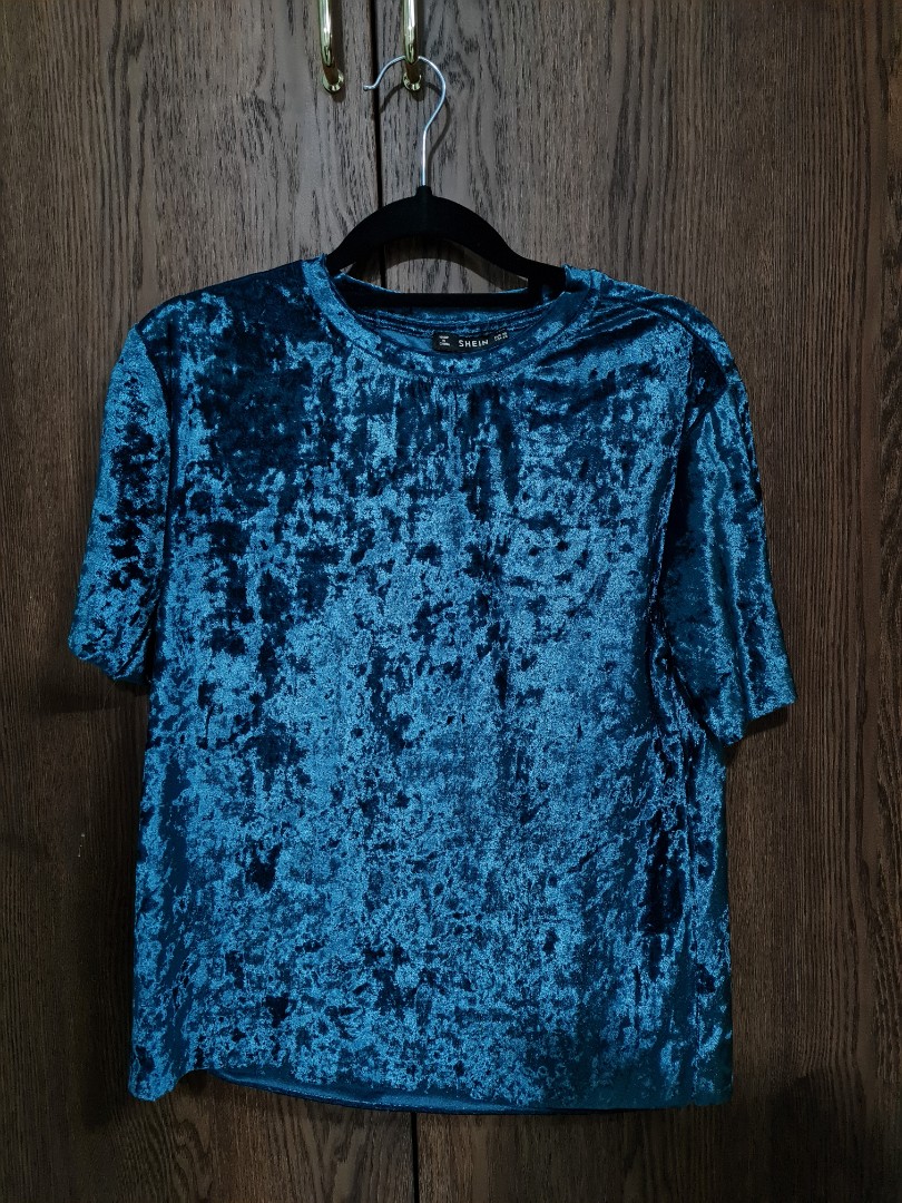 shein velvet top