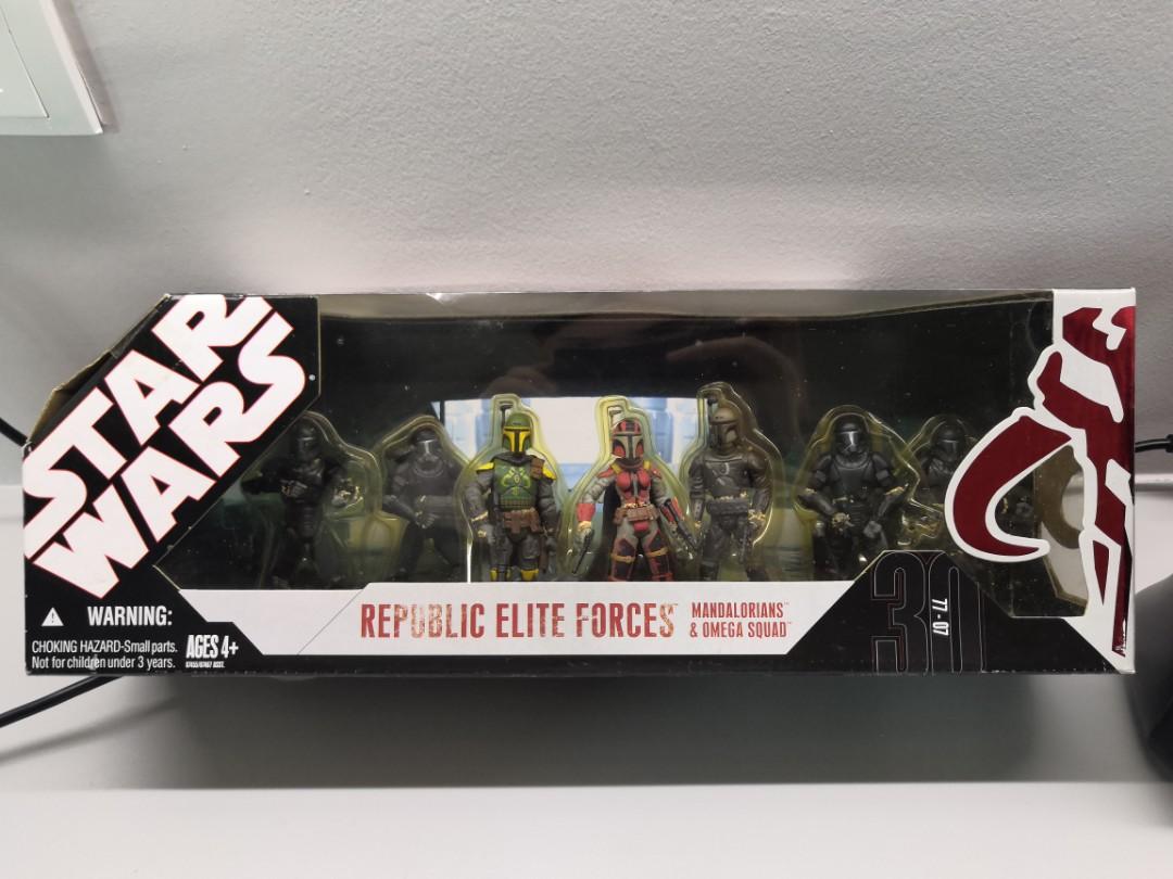 Star Wars Mandalorians Republic Elite Forces Omega Squad 7 Figure Set