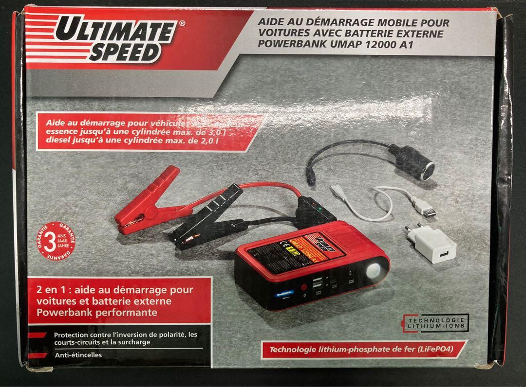 Ultimate Speed Portable Jump Starter With Power Bank UMAP 12000 A1, Car  Accessories, Accessories on Carousell