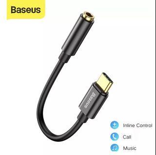 Baseus USB Type C To 3.5mm AUX Headphone Audio Adapter