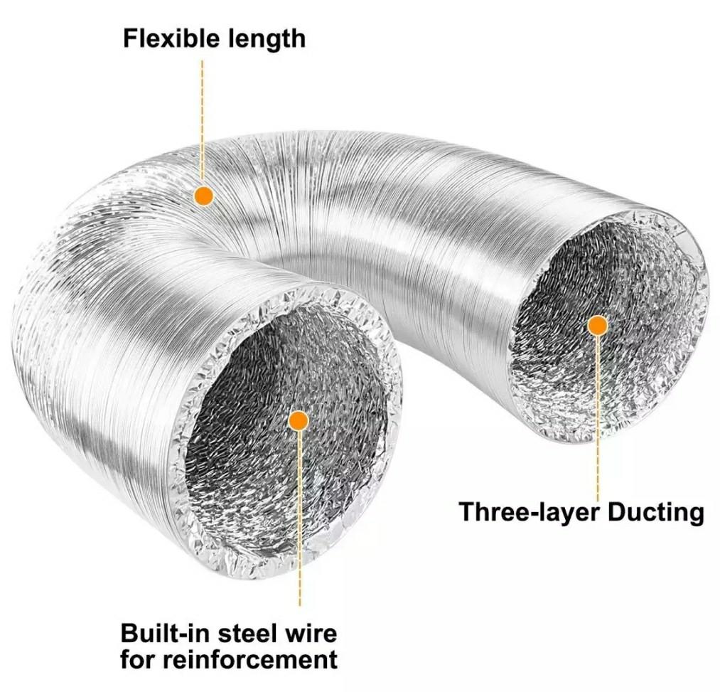 Exhuast hose / kitchen hood / portable aircon/ flexible hose / aluminum / aluminium hose