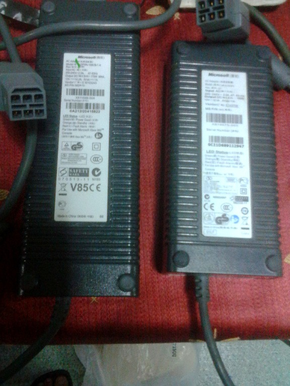 Xbox 360 power brick 220v, Video Gaming, Video Game Consoles, Xbox on