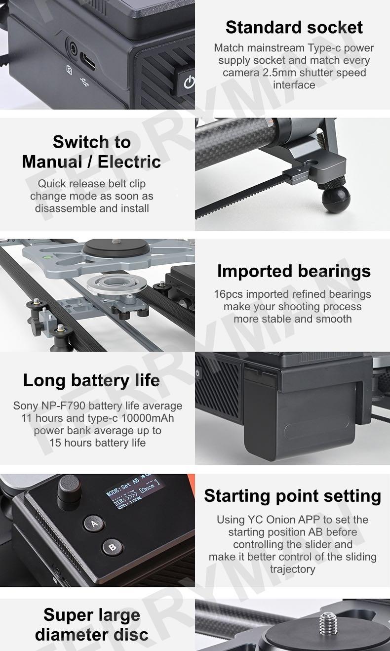 YC Onion HOT DOG 3.0 100cm Carbon Fiber Motorized Slider [OFFICIAL