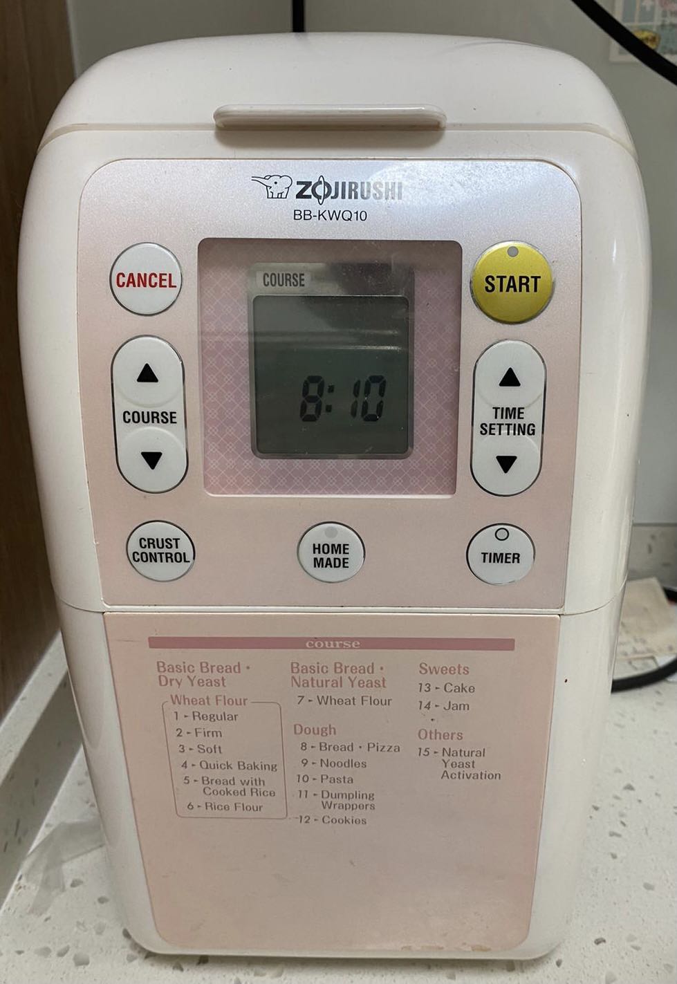 Zojirushi elephant bread machine BB-KWQ10, TV & Home