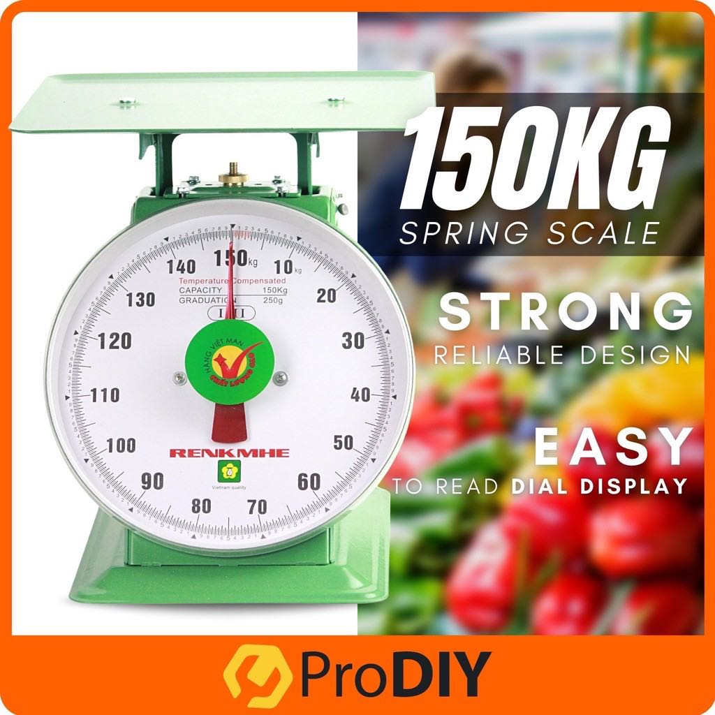 150Kg Mechanical Compression Spring Balance Weighing Scale, Furniture & Home Living, Home
